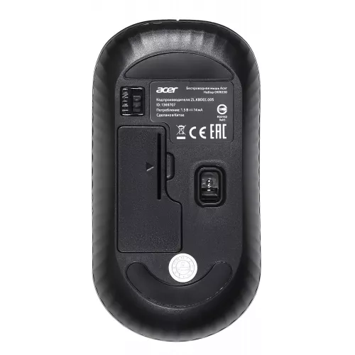 Клавиатура + мышь Acer OKR030 клав:черный мышь:черный USB беспроводная slim Multimedia (ZL.KBDEE.005)