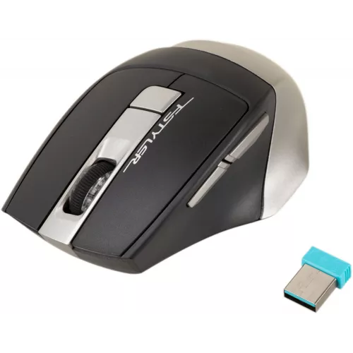 Мышь A4Tech Fstyler FB35 серый оптическая 2000dpi беспров. BT/Radio USB для ноутбука 6but (FB35 SMOKY GREY)