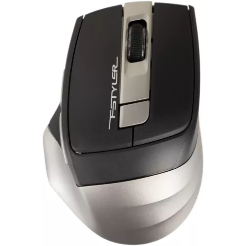 Мышь A4Tech Fstyler FB35 серый оптическая 2000dpi беспров. BT/Radio USB для ноутбука 6but (FB35 SMOKY GREY)