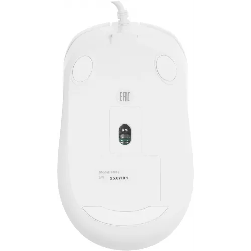 Мышь A4Tech Fstyler FM12 белый оптическая 1200dpi USB 3but (FM12 WHITE)