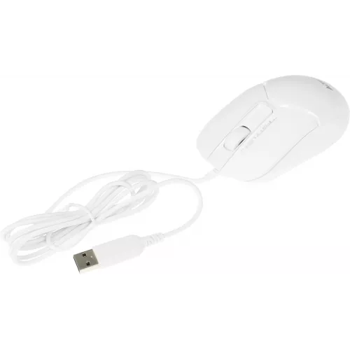 Мышь A4Tech Fstyler FM12 белый оптическая 1200dpi USB 3but (FM12 WHITE)