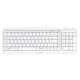 Клавиатура A4Tech FK15 белый USB (FK15 WHITE) кабель 1.5м