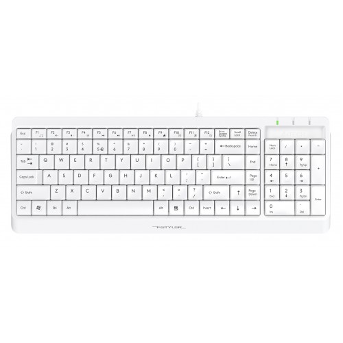 Клавиатура A4Tech FK15 белый USB (FK15 WHITE) кабель 1.5м
