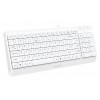 Клавиатура A4Tech FK15 белый USB (FK15 WHITE) кабель 1.5м