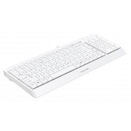 Клавиатура A4Tech FK15 белый USB (FK15 WHITE) кабель 1.5м