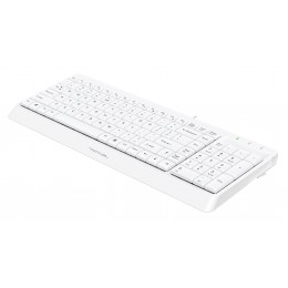 Клавиатура A4Tech FK15 белый USB (FK15 WHITE) кабель 1.5м