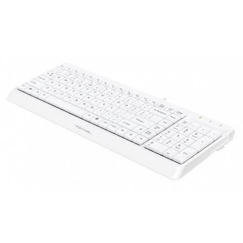 Клавиатура A4Tech FK15 белый USB (FK15 WHITE) кабель 1.5м