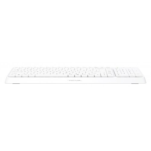 Клавиатура A4Tech FK15 белый USB (FK15 WHITE) кабель 1.5м