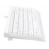Клавиатура A4Tech FK15 белый USB (FK15 WHITE) кабель 1.5м