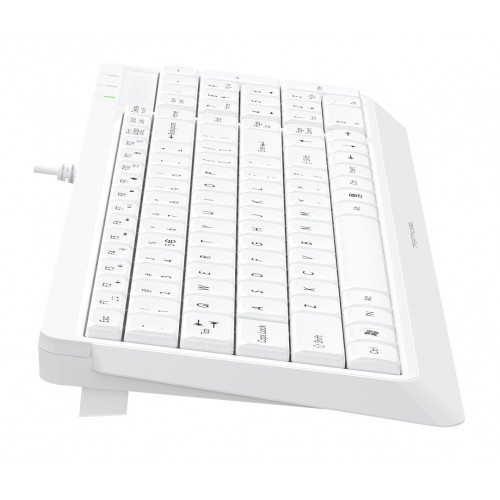 Клавиатура A4Tech FK15 белый USB (FK15 WHITE) кабель 1.5м