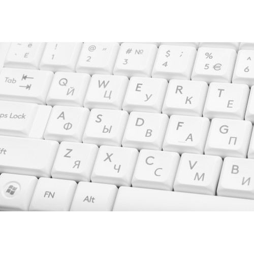 Клавиатура A4Tech FK15 белый USB (FK15 WHITE) кабель 1.5м
