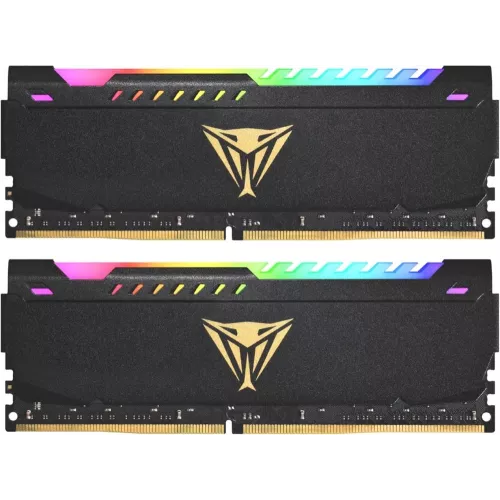 Память DDR4 2x16Gb 3200MHz Patriot PVSR432G320C8K Viper Steel RGB RTL Gaming PC4-25600 CL18 DIMM 288-pin 1.35В dual rank с радиатором Ret
