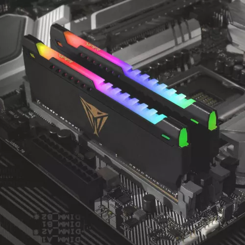 Память DDR4 2x16Gb 3200MHz Patriot PVSR432G320C8K Viper Steel RGB RTL Gaming PC4-25600 CL18 DIMM 288-pin 1.35В dual rank с радиатором Ret