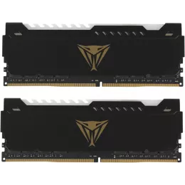 Память DDR4 2x16Gb 3200MHz Patriot PVSR432G320C8K Viper Steel RGB RTL Gaming PC4-25600 CL18 DIMM 288-pin 1.35В dual rank с радиатором Ret