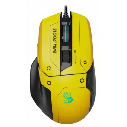 Мышь A4Tech Bloody W70 Max Punk желтый/черный оптическая 10000dpi USB 11but