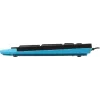 Клавиатура A4Tech FKS10 черный/синий USB (подставка для запястий) (FKS10 BLUE) кабель 1.5м