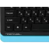 Клавиатура A4Tech FKS10 черный/синий USB (подставка для запястий) (FKS10 BLUE) кабель 1.5м