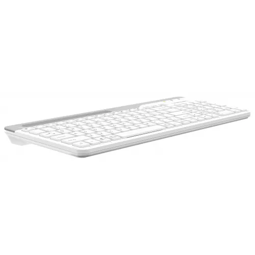 Клавиатура A4Tech FK25 белый/серый USB slim (FK25 WHITE) кабель 1.5м