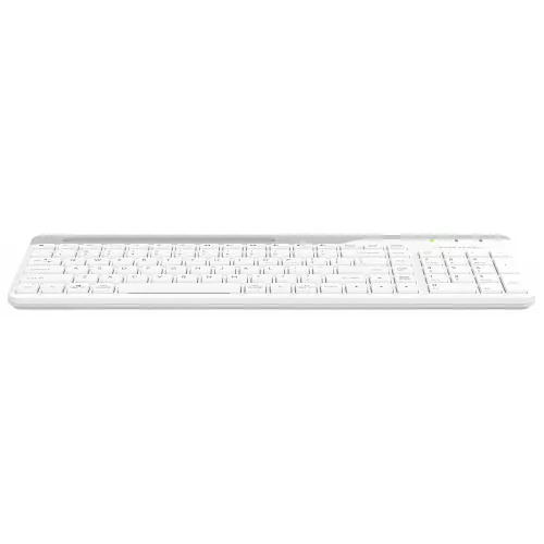 Клавиатура A4Tech FK25 белый/серый USB slim (FK25 WHITE) кабель 1.5м