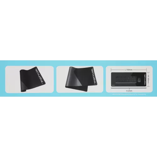Коврик для мыши A4Tech FStyler FP70 XL черный 750x300x2мм (FP70 BLACK)