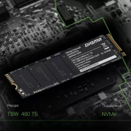 Накопитель SSD Digma PCIe 3.0 x4 1TB DGSM3001TS33T Mega S3 M.2 2280