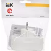 Сетевой разветвитель IEK Т-01/02 (2 розетки) белый (блистер)