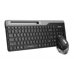 Клавиатура + мышь A4Tech Fstyler FB2535C клав:черный/серый мышь:черный/серый USB беспроводная Bluetooth/Радио slim (FB2535C SMOKY GREY)