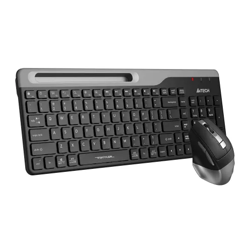 Клавиатура + мышь A4Tech Fstyler FB2535C клав:черный/серый мышь:черный/серый USB беспроводная Bluetooth/Радио slim (FB2535C SMOKY GREY)