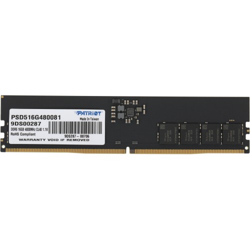 Память DDR5 16GB 4800MHz Patriot PSD516G480081 - Высокопроизводительная Оперативная Память для ПК