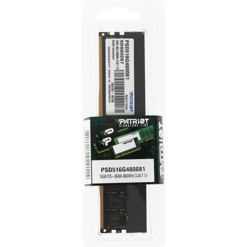 Память DDR5 16GB 4800MHz Patriot PSD516G480081 - Высокопроизводительная Оперативная Память для ПК