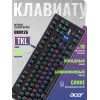 Клавиатура Acer OKW126 механическая черный USB Multimedia for gamer для ноутбука LED (ZL.KBDEE.00G) кабель 1.8м
