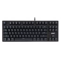 Клавиатура Acer OKW126 механическая черный USB Multimedia for gamer для ноутбука LED (ZL.KBDEE.00G) кабель 1.8м