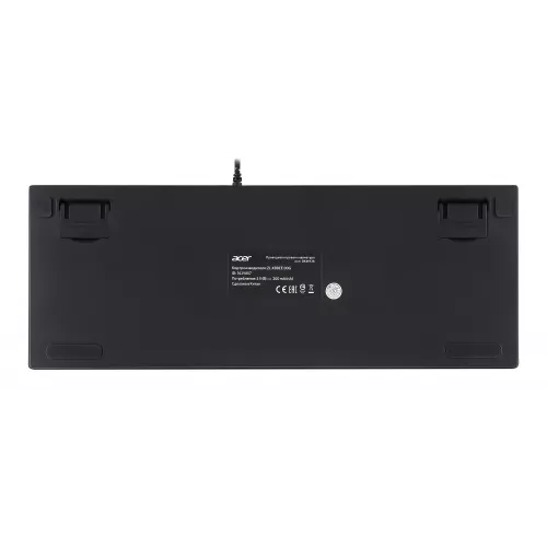 Клавиатура Acer OKW126 механическая черный USB Multimedia for gamer для ноутбука LED (ZL.KBDEE.00G) кабель 1.8м