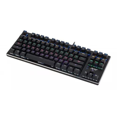 Клавиатура Acer OKW126 механическая черный USB Multimedia for gamer для ноутбука LED (ZL.KBDEE.00G) кабель 1.8м