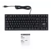 Клавиатура Acer OKW126 механическая черный USB Multimedia for gamer для ноутбука LED (ZL.KBDEE.00G) кабель 1.8м