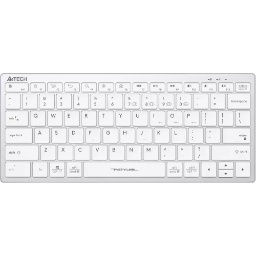Клавиатура A4Tech FBX51C белый USB беспроводная BT/Radio slim Multimedia (FBX51C WHITE)