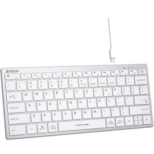 Клавиатура A4Tech FBX51C белый USB беспроводная BT/Radio slim Multimedia (FBX51C WHITE)