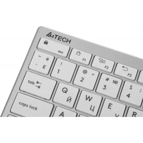 Клавиатура A4Tech FBX51C белый USB беспроводная BT/Radio slim Multimedia (FBX51C WHITE)