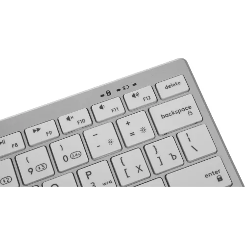 Клавиатура A4Tech FBX51C белый USB беспроводная BT/Radio slim Multimedia (FBX51C WHITE)