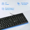 Клавиатура Оклик 125M черный USB Multimedia (1678108) кабель 1.6м