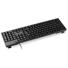 Клавиатура Оклик 125M черный USB Multimedia (1678108) кабель 1.6м