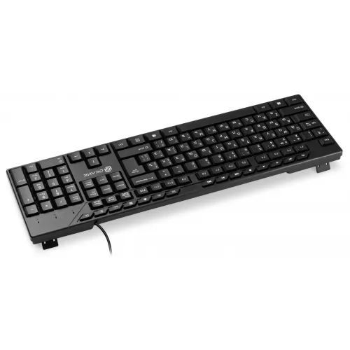 Клавиатура Оклик 125M черный USB Multimedia (1678108) кабель 1.6м