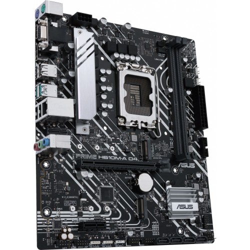 Материнская плата Asus PRIME H610M-A D4-CSM Soc-1700 Intel H610 2xDDR4 mATX AC`97 8ch(7.1) GbLAN+VGA+HDMI+DP