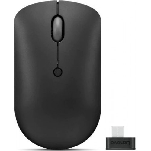 Мышь Lenovo 400 черный оптическая 2400dpi беспров. USB-C 3but (GY51D20865)