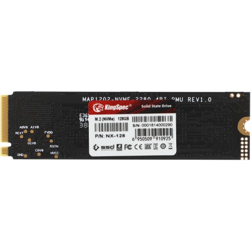 Накопитель SSD Kingspec PCIe 3.0 x4 128GB NX-128 M.2 2280 0.9 DWPD