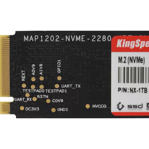 Накопитель SSD Kingspec PCIe 3.0 x4 1TB NX-1TB M.2 2280 0.9 DWPD