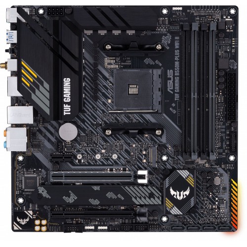 Материнская плата Asus TUF GAMING B550M-PLUS WIFI II Soc-AM4 AMD B550 4xDDR4 mATX AC`97 8ch(7.1) 2.5Gg RAID+HDMI+DP