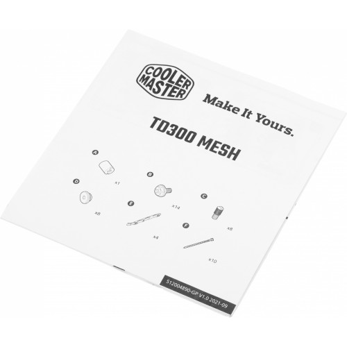 Корпус Cooler Master MasterBox TD300 Mesh черный без БП mATX 4x120mm 4x140mm 2xUSB3.0 audio bott PSU