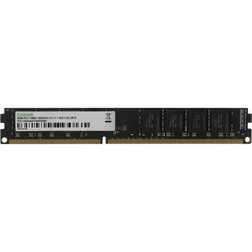 Память DDR3 8GB 1600MHz Digma DGMAD31600008D RTL PC3-12800 CL11 DIMM 240-pin 1.35В dual rank Ret