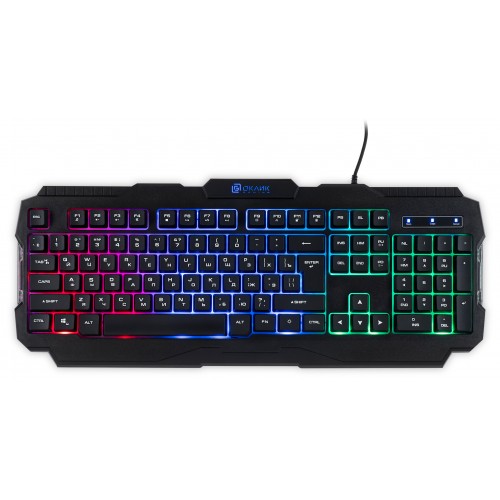 Клавиатура Оклик 757G HW2 черный USB for gamer (1790295) кабель 1.8м